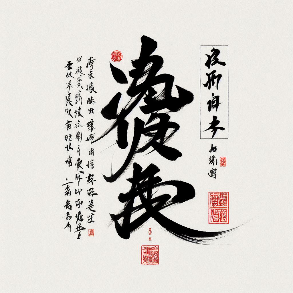 正雁水夜清，卧虹平帖。 Poster