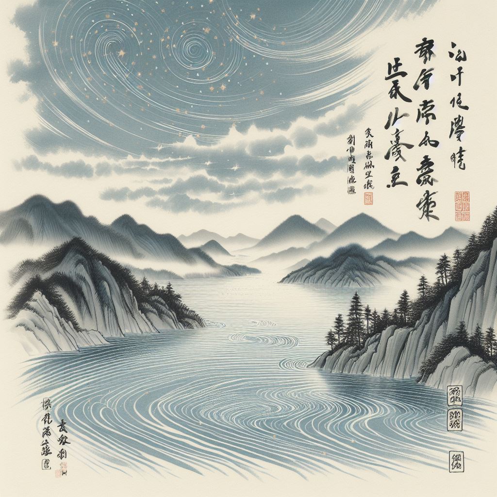 微微风簇浪，散作满河星。